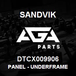 DTCX009906 Sandvik PANEL - UNDERFRAME | AGA Parts