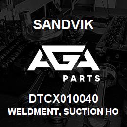 DTCX010040 Sandvik WELDMENT, SUCTION HOSE BRACKET | AGA Parts