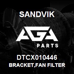 DTCX010446 Sandvik BRACKET,FAN FILTER | AGA Parts