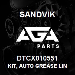 DTCX010551 Sandvik KIT, AUTO GREASE LINE | AGA Parts