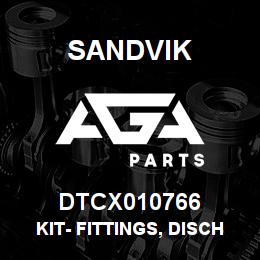 DTCX010766 Sandvik KIT- FITTINGS, DISCHARGE | AGA Parts