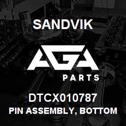 DTCX010787 Sandvik PIN ASSEMBLY, BOTTOM FEED CYLINDER | AGA Parts