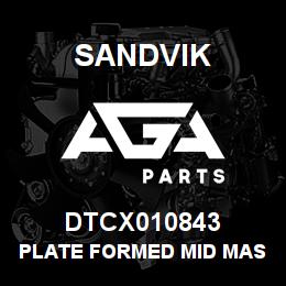DTCX010843 Sandvik PLATE FORMED MID MAST | AGA Parts