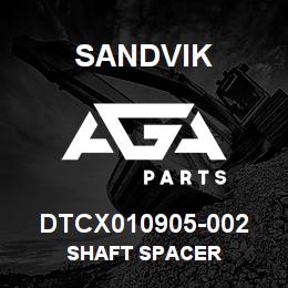DTCX010905-002 Sandvik SHAFT SPACER | AGA Parts