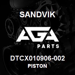 DTCX010906-002 Sandvik PISTON | AGA Parts