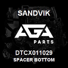 DTCX011029 Sandvik SPACER BOTTOM | AGA Parts