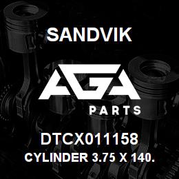 DTCX011158 Sandvik CYLINDER 3.75 X 140.75 ST **T-TEXT | AGA Parts