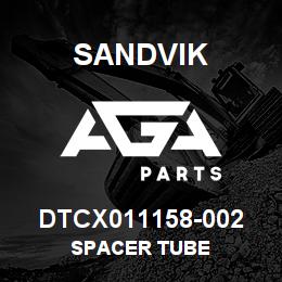 DTCX011158-002 Sandvik SPACER TUBE | AGA Parts