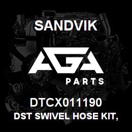 DTCX011190 Sandvik DST SWIVEL HOSE KIT, GREASE | AGA Parts