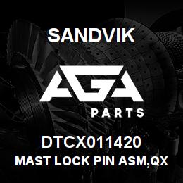 DTCX011420 Sandvik MAST LOCK PIN ASM,QXR | AGA Parts