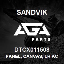 DTCX011508 Sandvik PANEL, CANVAS, LH ACCESS | AGA Parts