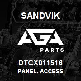 DTCX011516 Sandvik PANEL, ACCESS | AGA Parts