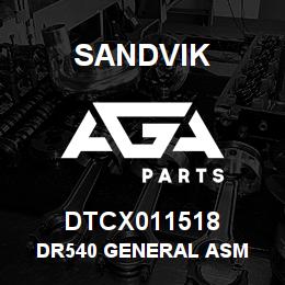 DTCX011518 Sandvik DR540 GENERAL ASM | AGA Parts