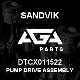 DTCX011522 Sandvik PUMP DRIVE ASSEMBLY | AGA Parts