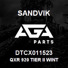 DTCX011523 Sandvik QXR 920 TIER II WINTERIZATION | AGA Parts