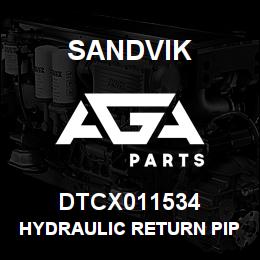 DTCX011534 Sandvik HYDRAULIC RETURN PIPE ASM | AGA Parts