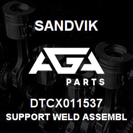 DTCX011537 Sandvik SUPPORT WELD ASSEMBLY GROUP | AGA Parts