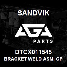 DTCX011545 Sandvik BRACKET WELD ASM, GPS | AGA Parts