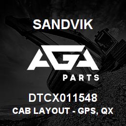 DTCX011548 Sandvik CAB LAYOUT - GPS, QXR | AGA Parts