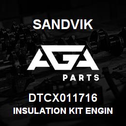 DTCX011716 Sandvik INSULATION KIT ENGINE CAT | AGA Parts