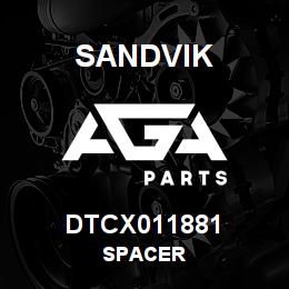 DTCX011881 Sandvik SPACER | AGA Parts