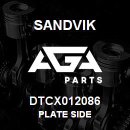 DTCX012086 Sandvik PLATE SIDE | AGA Parts