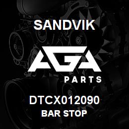 DTCX012090 Sandvik BAR STOP | AGA Parts