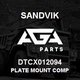 DTCX012094 Sandvik PLATE MOUNT COMP | AGA Parts