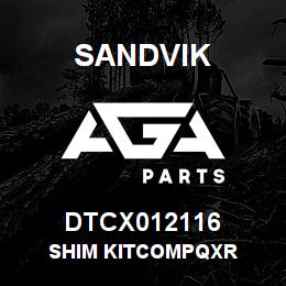 DTCX012116 Sandvik SHIM KITCOMPQXR | AGA Parts