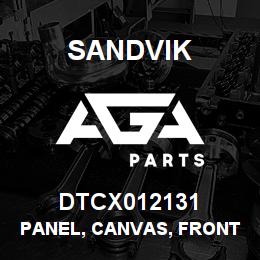 DTCX012131 Sandvik PANEL, CANVAS, FRONT, RH | AGA Parts
