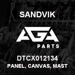 DTCX012134 Sandvik PANEL, CANVAS, MAST REST | AGA Parts
