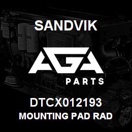 DTCX012193 Sandvik MOUNTING PAD RAD | AGA Parts