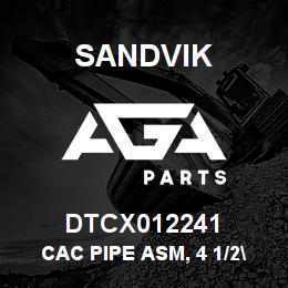 DTCX012241 Sandvik CAC PIPE ASM, 4 1/2" | AGA Parts