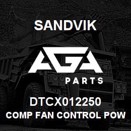 DTCX012250 Sandvik COMP FAN CONTROL POWER HARNESS | AGA Parts