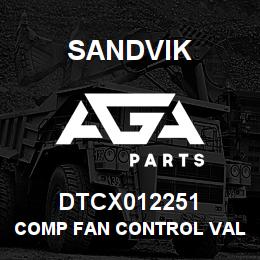 DTCX012251 Sandvik COMP FAN CONTROL VALVE HARNESS | AGA Parts