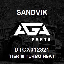DTCX012321 Sandvik TIER III TURBO HEAT SHLD BRACKET | AGA Parts