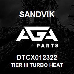 DTCX012322 Sandvik TIER III TURBO HEAT SHIELD ASM | AGA Parts