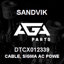 DTCX012339 Sandvik CABLE, SIGMA AC POWER | AGA Parts