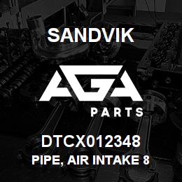 DTCX012348 Sandvik PIPE, AIR INTAKE 8 | AGA Parts