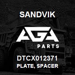 DTCX012371 Sandvik PLATE, SPACER | AGA Parts