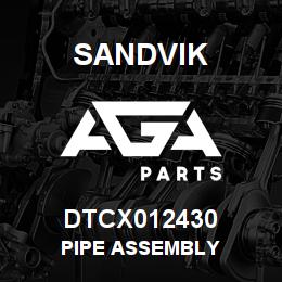 DTCX012430 Sandvik PIPE ASSEMBLY | AGA Parts