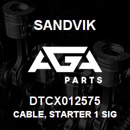 DTCX012575 Sandvik CABLE, STARTER 1 SIGNAL EXT. RB | AGA Parts
