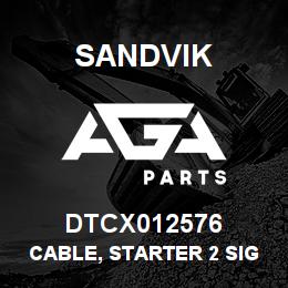 DTCX012576 Sandvik CABLE, STARTER 2 SIGNAL EXT. RB | AGA Parts