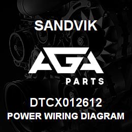 DTCX012612 Sandvik POWER WIRING DIAGRAM QSK23 RB | AGA Parts