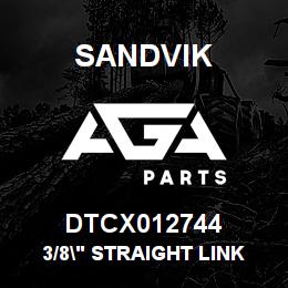 DTCX012744 Sandvik 3/8" STRAIGHT LINK CHAIN, 14 LINKS | AGA Parts