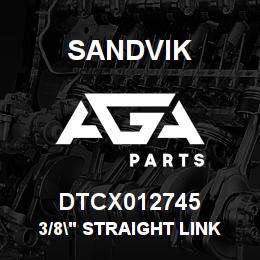 DTCX012745 Sandvik 3/8" STRAIGHT LINK CHAIN, 24 LINK | AGA Parts