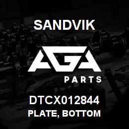 DTCX012844 Sandvik PLATE, BOTTOM | AGA Parts