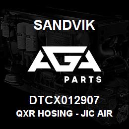 DTCX012907 Sandvik QXR HOSING - JIC AIR SUPPLY TO | AGA Parts