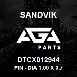 DTCX012944 Sandvik PIN - DIA 1.00 X 3.75 LG | AGA Parts
