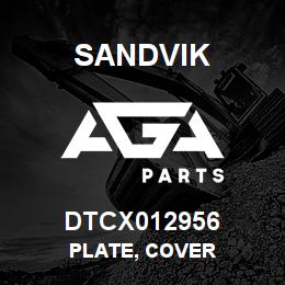DTCX012956 Sandvik PLATE, COVER | AGA Parts